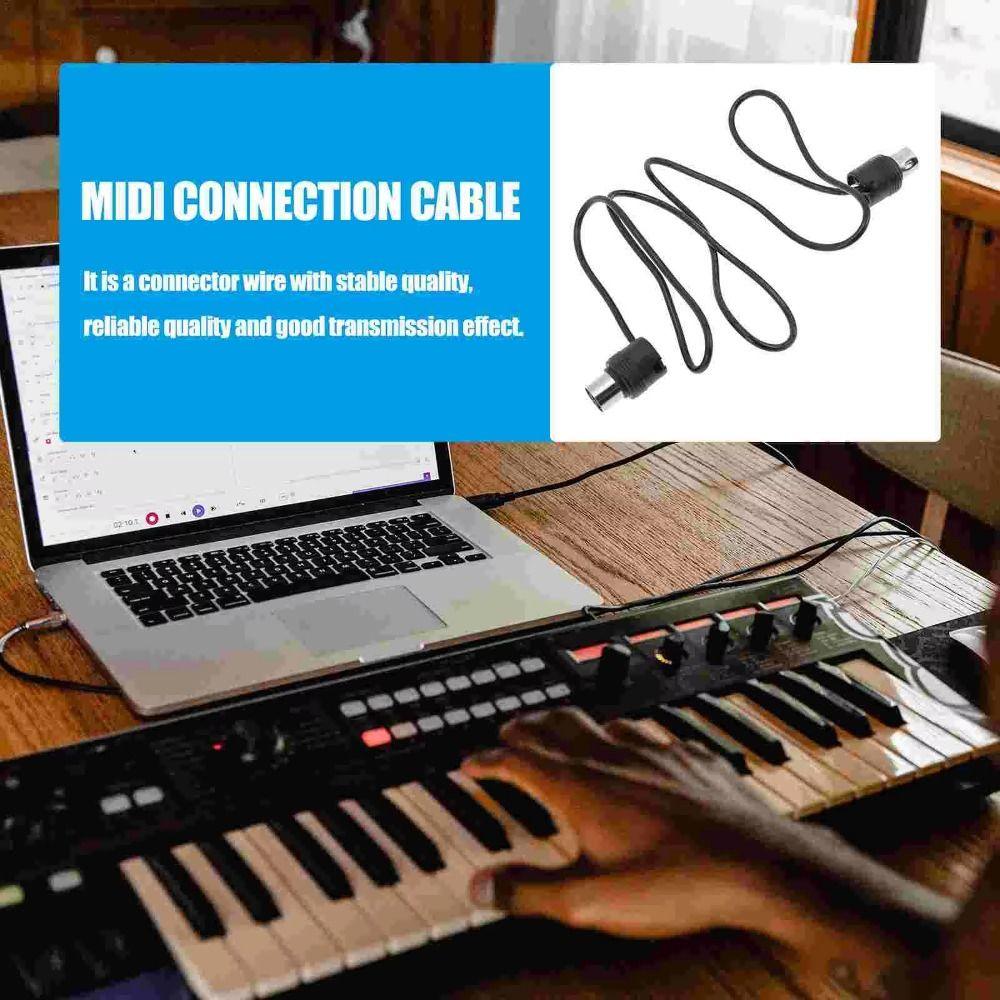 Stable Connection Electric Piano Extension Cable 5 Pin Sound Card Audio Line  KTV