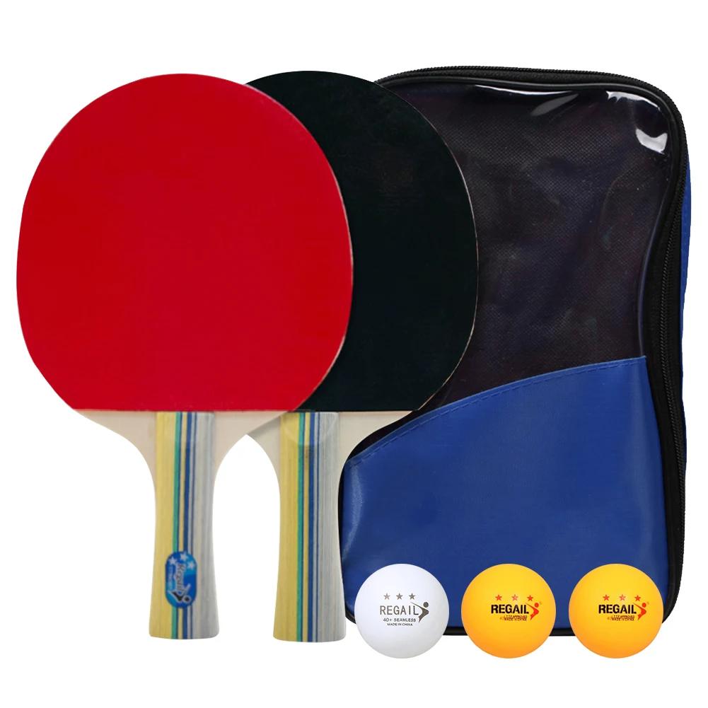Tischtennis-Schläger-Set mit Tischtennisnetz und Pfosten-Set Tischtennis-Schläger-Set für Indoor-/Outdoor-Spiele