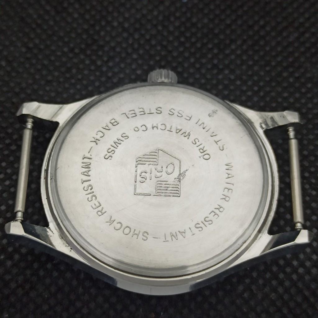 VINTAGE ORIS WINDING SWISS MENS REFURBISHED WRIST RED WATCH 558a-a296558-1