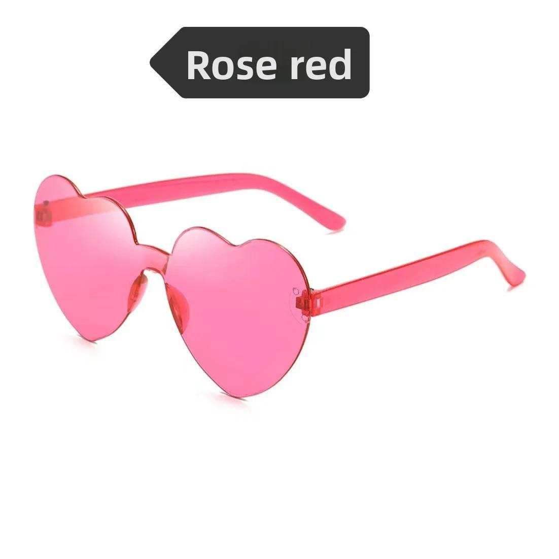 

Heart Shaped Sunglasses10 Pairs,Party Glasses,Love Hearts Colorful Love Heart Funky Rimless for Adult Unisex, Kids… розовый