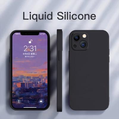 Luxury Liquid Silicone Case for IPhone 15 14 13 12 11 Pro Max Case for IPhone 13 12 Mini X XR XS MAX 8 7 Plus Shockproof Cover