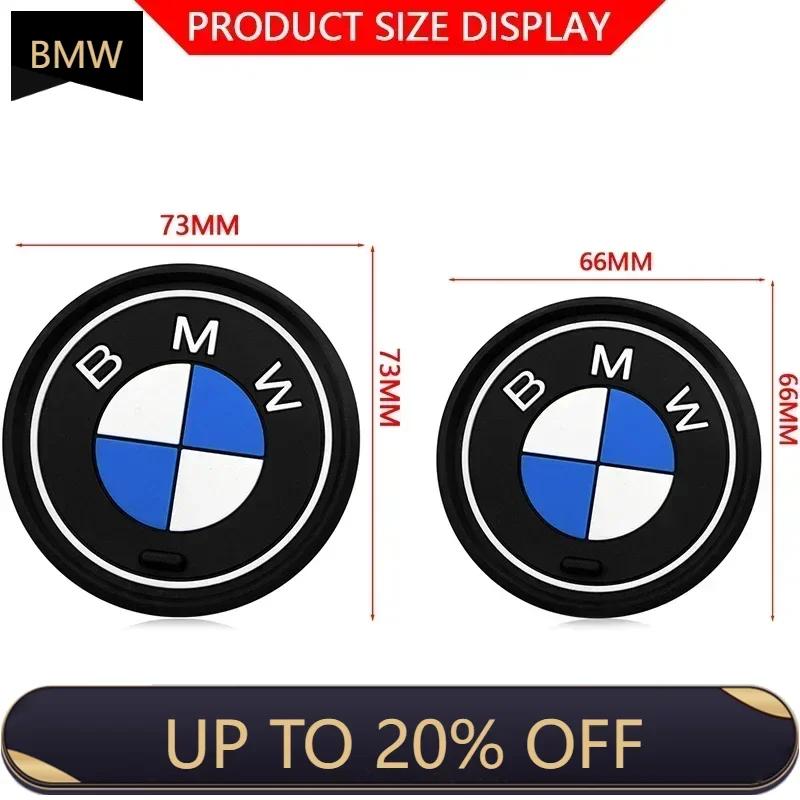 2025 E46 x5 2 szt. Stylizacja samochodu Silikonowy Uchwyt na kubek/butelkę do wnętrza samochodu Mata antypoślizgowa dla BMW M3 M5 X1 X3 X5 E36 E37 E46