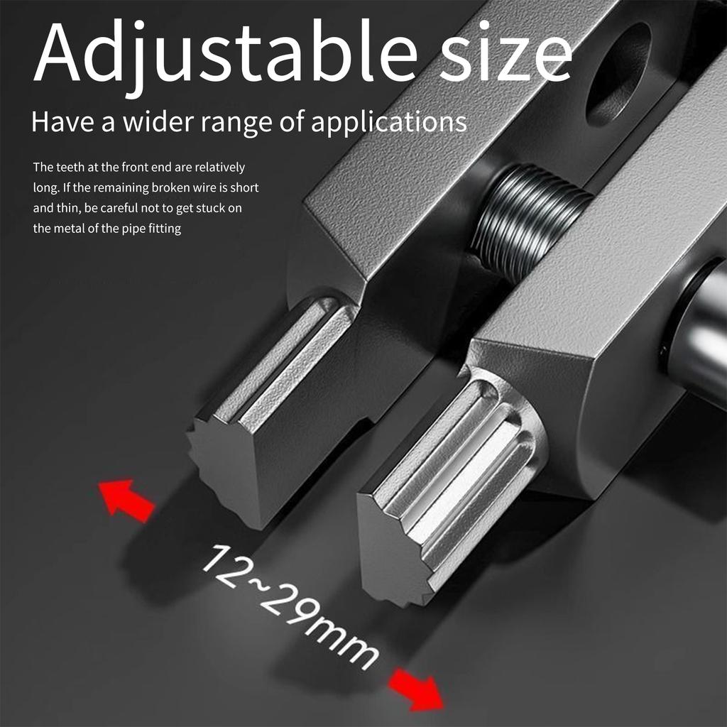 Broken Wire Extractor & Tap Remover - Pipe Screw Repair Tool for Water-Tap Angle Valve and Broken Head Screws