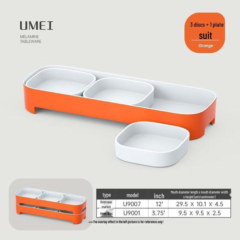 

Jijun Two-Tone Melamine Dinnerware Set