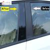 4 ks Kryty sloupků karoserie, lišty dveří, ozdobné lišty oken Samolepky Pro Peugeot 206 2004-2010 207 2009-2013 Citroen C2 2006-2013