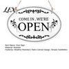 Open Closed Sign for Business Wooden Sign, Double-Sided Hanging Door with Vintage Outdoor Hours Frame, Waterproof Storefront Indicator, Retro