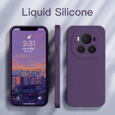 Custodia di lusso in silicone liquido per telefono Honor Magic6 Magic 6 Pro Custodia posteriore opaca antiurto color caramella per Magic 6Pro