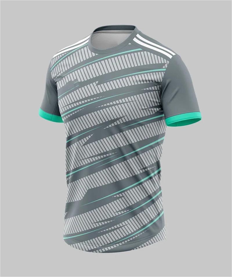 Simple and Fashionable Men's Outdoor 3D Printed Short-sleeved Large-sized Breathable Casual Sports T-shirt for Family Wear