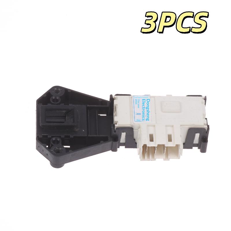 1/3 Stück 3 Einlagen Waschmaschine Elektronisches Türschloss Verzögerungsschalter Für Zv-446L5 Dc64-01538A Metalflex Zv-446