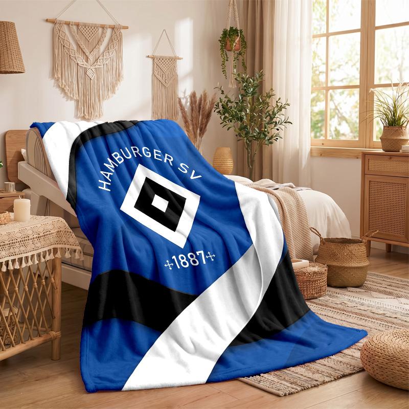Hamburger SV Fußball Druck Flanell Decke Weich Warm Sofa Bett Überwurfdecke Für Zuhause Büro Schlafzimmer