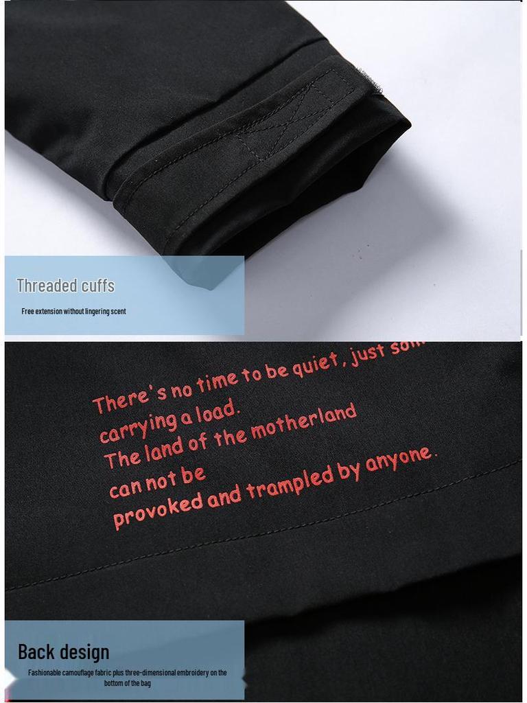 Pánská módní pracovní bunda nadměrné velikosti na jaro/podzim 2019