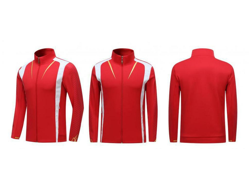 Captain China Tracksuit Set - Unisex Long Sleeve Jacket and Pants for Casual, Ceremonial, and Training Use In Autumn
