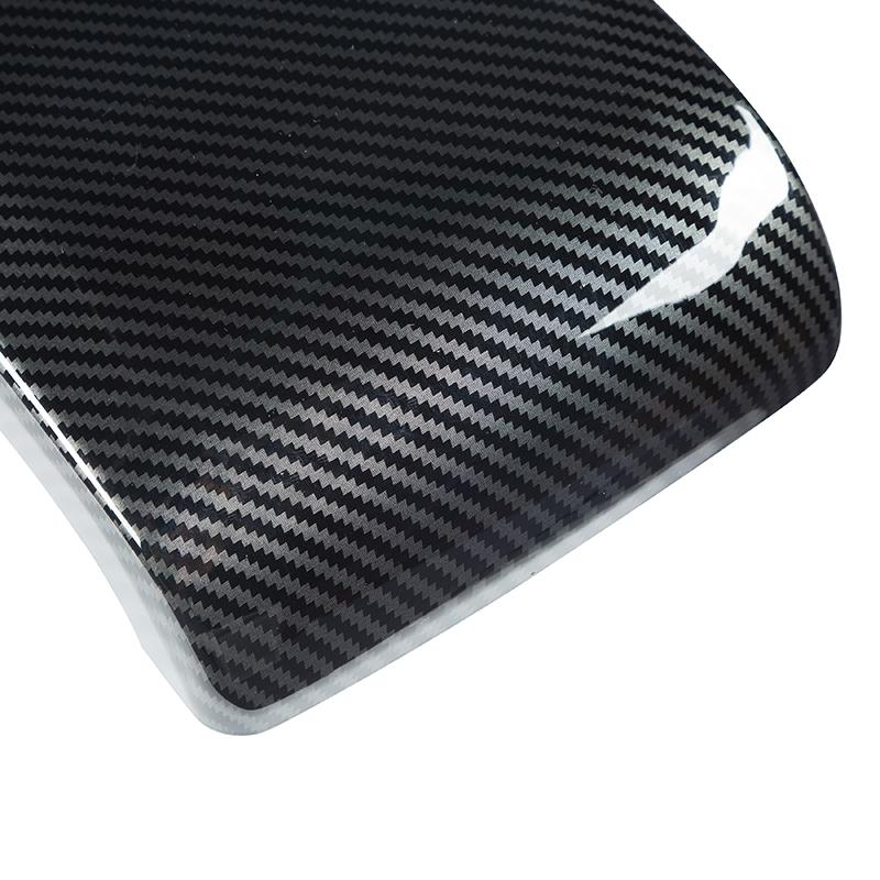 3Pcs Car Carbon Fiber Look Central Armrest Box Panel Cover Sticker For Honda Civic 2016 2017 2018 2019 2020 Interior Parts Decor