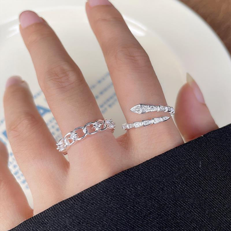 Lan Zhi Elegant High-End 925 Silver Non-Fading Index Ring for Women