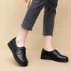 Damenschuhe aus echtem weichem Leder – bequeme, rutschfeste Ballerinas für Mütter mittleren Alters und ältere Mütter, Frühling und Herbst