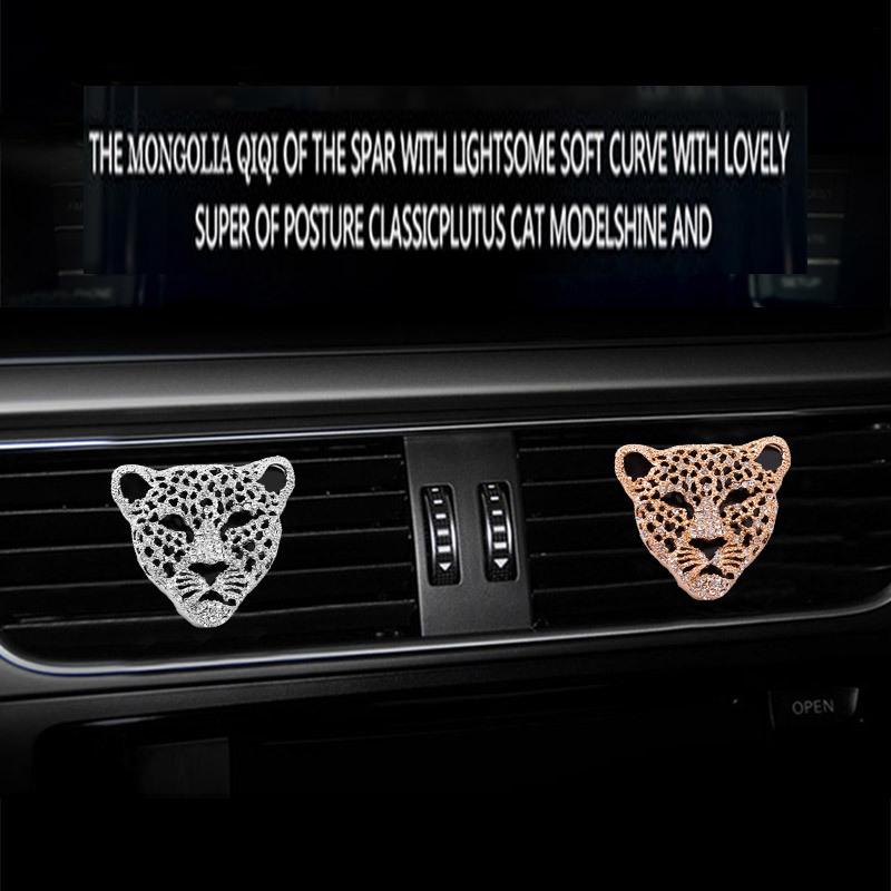 Money Leopard with Diamonds Car Air Conditioning Outlet Perfume Car Perfume Car Interior Accessories Car Fragrance