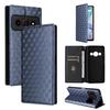 Cubic Grid Texture Flip Leather Phone Case