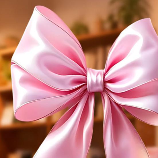 Yousheng Large Pink Red Bow Window Clings Valentine's Day Window Decals Cute Reusable Static Sticker for Wedding Anniversary Party Home Glass Door