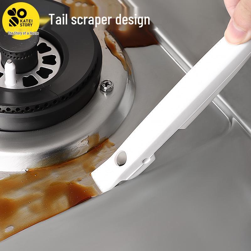 Multi-Purpose Gas Stove & Groove Cleaning Brush with Steel Wool