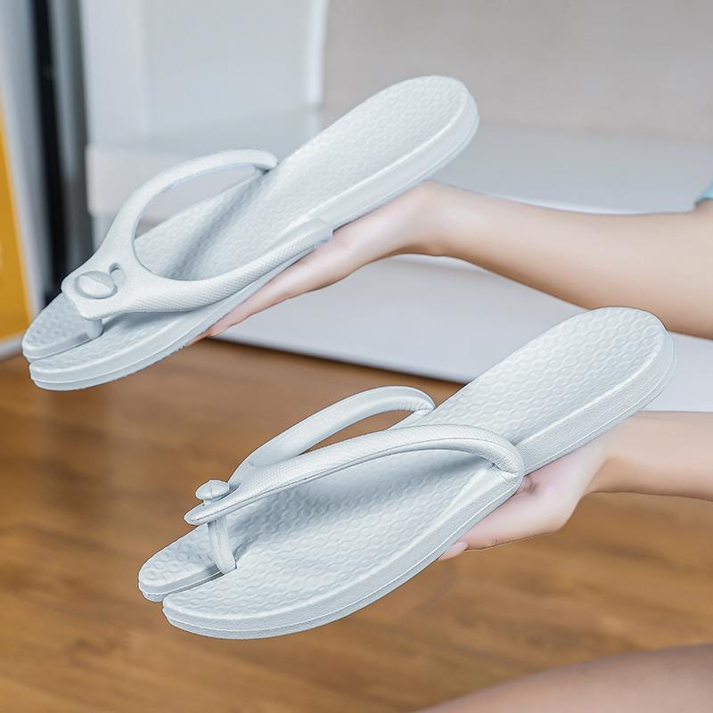 Summer  Slippers Beach Shoes Couples Portable Flip-Flops Travel Home Lightweight Sandals Outdoor Slides Solid Color Comfortable