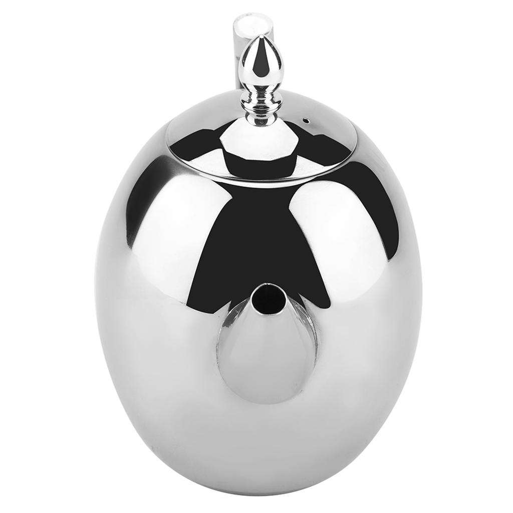 1.5L Teapot Stainless Steel Tea Brewing Kettle Large Capacity Tea Coffee Water Kettle Container with Removable Mesh Filter