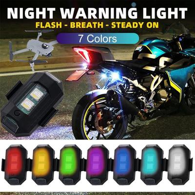 Motocykl Światło Dron Stroboskop Dekoracyjne Migające Światło Światło Ostrzegawcze Rower USB Noc LED Mini Motocykl Migający Sygnał L1W6
