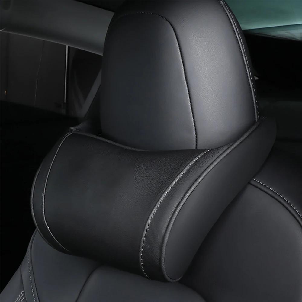 Neck Pillow Headrest Pillow Automobile Seat Neck Rest Auto Seat Head Support Pillow  Accessories suit For Tesla Model 3 Y X S