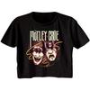 Motley Crue Theatre Of Pain Maske Damen Crop Top T-Shirt Metal Musik