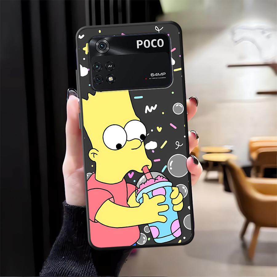

Забавная чехол-накладка S-simpsons для телефона Xiaomi Poco M5 C50 C51 F3 F4 F5 C65 X3 X4 X5 M3 M4 Pro Poco F3