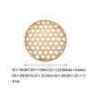 Nature EcoFriendly Bamboo Sieve Basket Round Decorative Bamboo Storage Tray Handwoven Woven Basket Kitchen