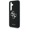 Guess Silicone Big 4G Logo Bottom Script Samsung Galaxy S25 case black