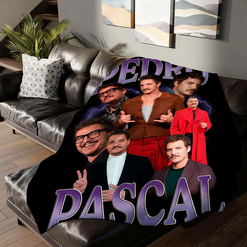 American Actor P Pedro Pascal Blanket For Sofa Office Bed Plane Travel Sleep Read Relax Camping Soft And Warm