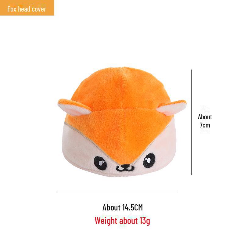 

Мягкий чехол на голову в виде мультяшного кота - милый, легко снимается и моется