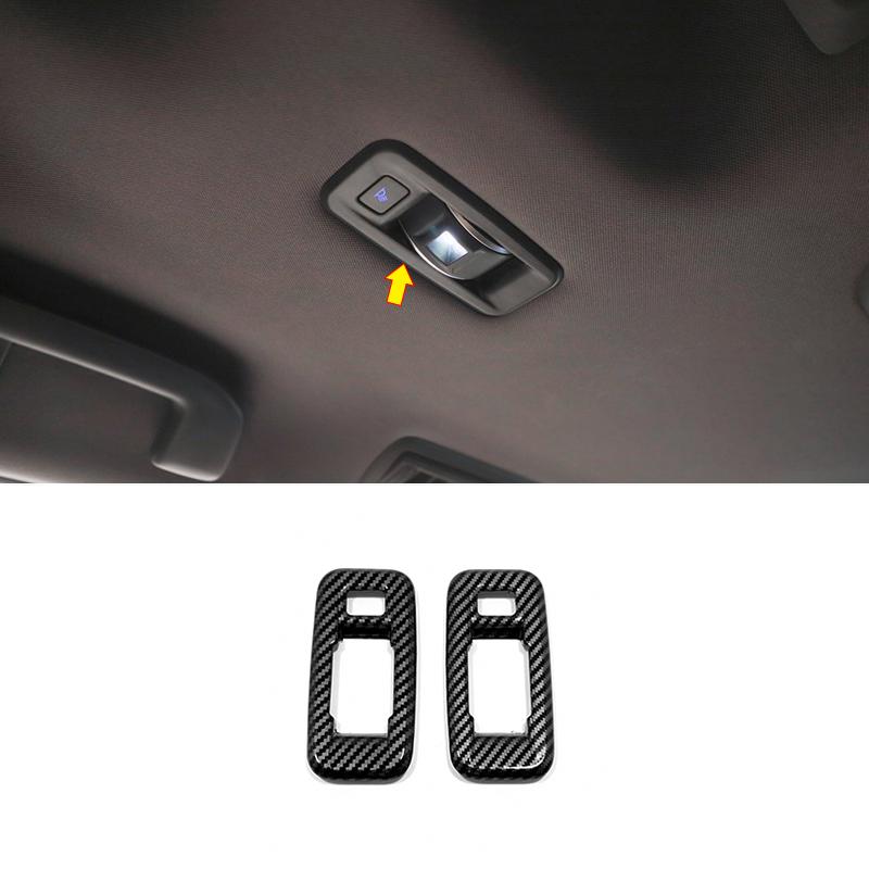 For Toyota SIENNA 2021 2022 2023 2024 auto styling Car rear reading Lampshade Decoration Cover Trim Sticker Accessories 2PCS 4eg