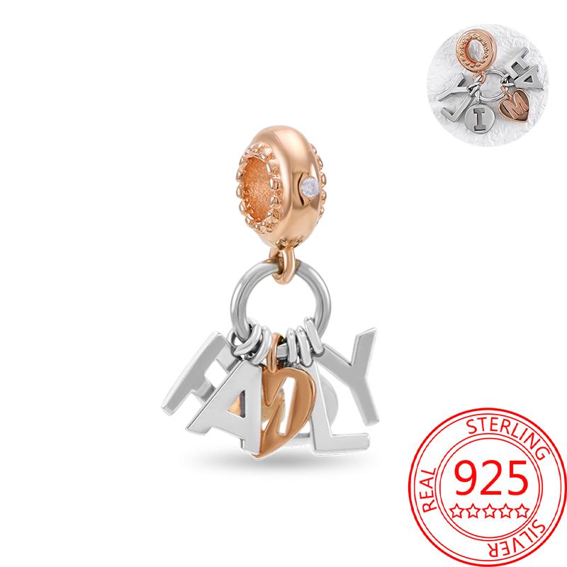 Koperen, echt roségouden, roze octopus, zomerschildpad, hartvormige hanger, geschikt voor originele armbanden, kettingen, armbanden voor meisjes