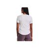 Under Armour Rush Solid Mesh Training Short Sleeve Raglan T-Shirt Women Tops White 1379963-100