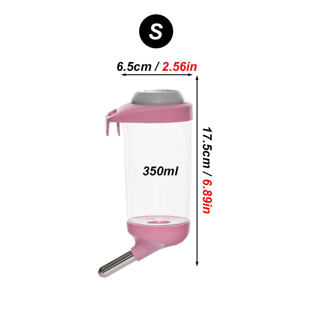 1 Stück 350/500ML Hängende Wasserflasche Haustier-Tränke Auslaufsicher für Kleintiere Haustiere Hamster Kaninchen Hund Meerschweinchen Futterspender Spender