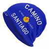 Custom Santiago De Compostela Art Shell Bonnet Hat Knitting Hats Cool Unisex Adult Buen Camino Warm Winter Skullies Beanies Caps