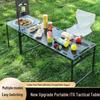 Hydrauliskt Taktiskt Hopfällbart Bord: Bärbar, Lätt, Ingen montering Utomhus Camping- och Picknickutrustning.