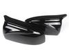 2ks Side Wing Zadní upravený styl vozu Jasně černá Krytka zrcátek se vzorem uhlíkových vláken pro BMW X5 E70 X6 E71 2008-2013
