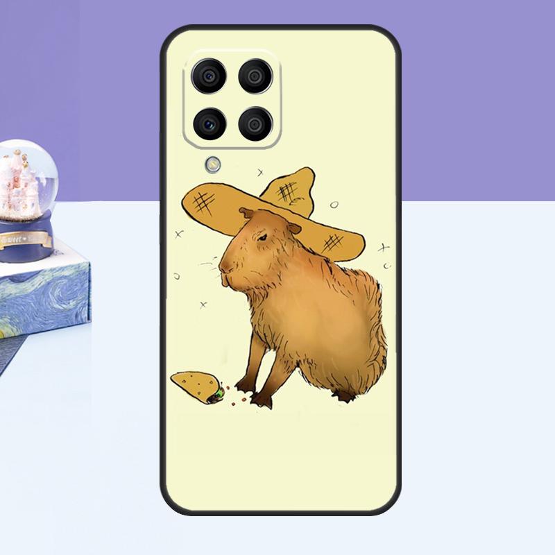 Cute Cartoon Capybara Case For Samsung Galaxy M15 M55 M35 M33 M21 M31 M16 M36 M56 M53 M13 M12 M32 M52 M14 M34 M54