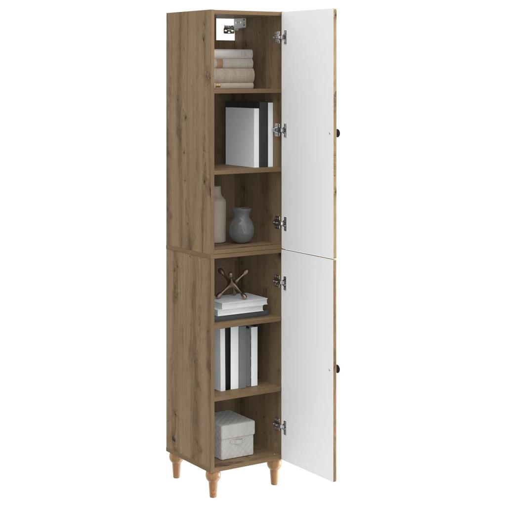 Cabinet Set 2 pcs Artisan Oak Wood Based Material