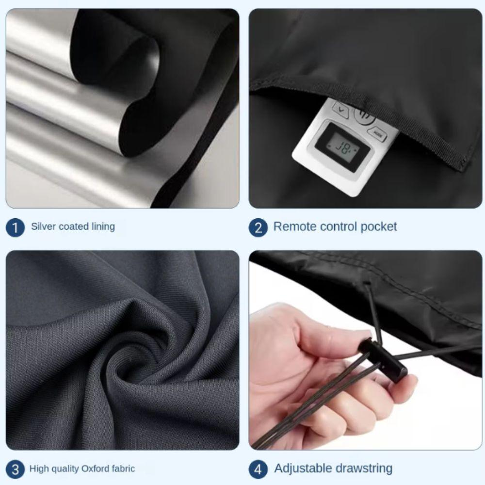 Waterproof AC Unit Cover Oxford Cloth Air Conditioning Cover Protection Cover  Portable Use