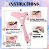 1pc/6pcs New Lazy Makeup Tool, Eye Makeup Aid, Silicone Eyeliner Beauty Tool