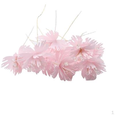 10 Stück Seidenrosen, Künstliche Blumenköpfe für Hochzeitsaccessoires, Machen Braut-Haarspangen