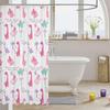 Cartoon Dinosaurs Kids Shower Curtains,Wild Animals Wildlife Coconut Tree Bathroom Curtains for Boys Girls Adults,Cute Hand