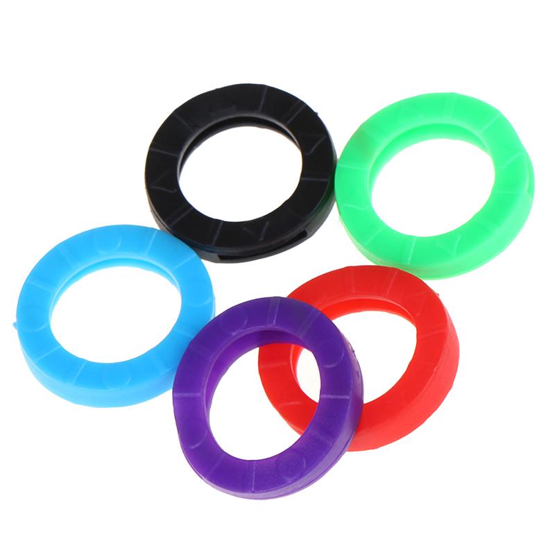 24Xbright Colors Hollow Silicone Key Cap Covers Topper Keyring With Bly Braille