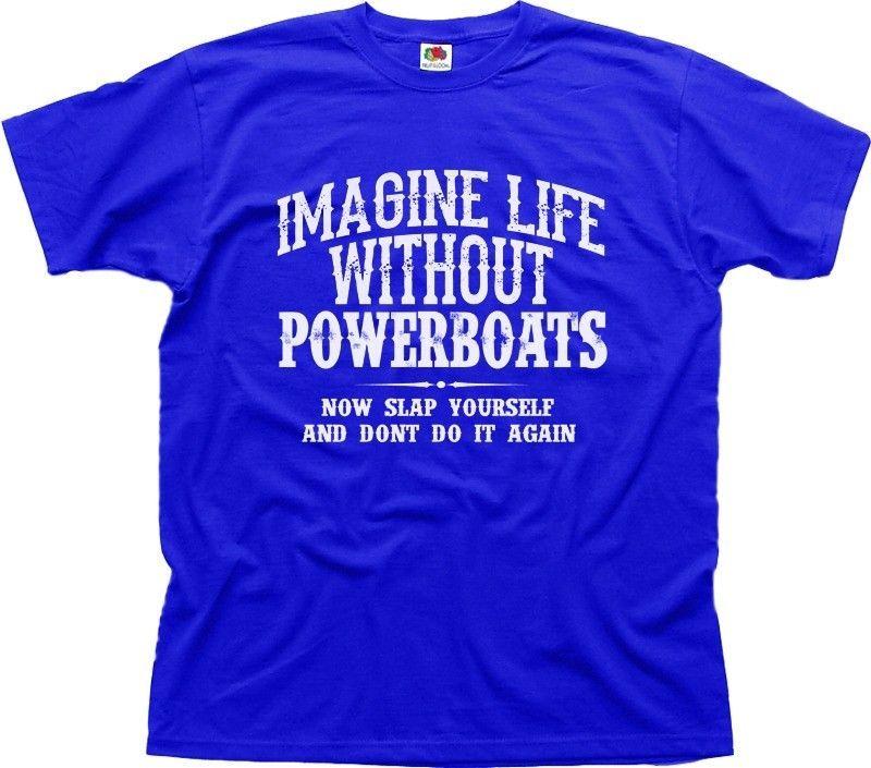 CIGARETTE RACING TEAM - SPEED BOATS, POWERBOATS blue t-shirt 01449 4XL