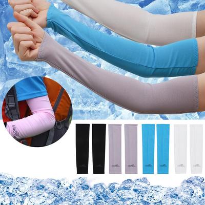 1Pair Summer Athletic Basketball Cooling Arm Sleeves Sun UV Protection Sport Cover