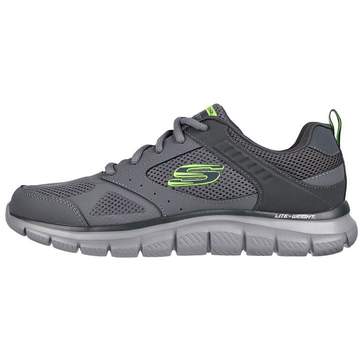 Skechers Track Comfortable Casual Walking Simple Versatile Lightweight Low-Top Lifestyle Shoes Men sneaker Charcoal-Black 232398-CHAR 39